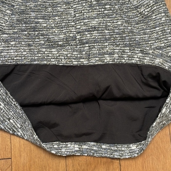 Diane Von Furstenberg Carpreena Tweed Metallic Shift Dress wool blend Size 0 - Picture 13 of 14